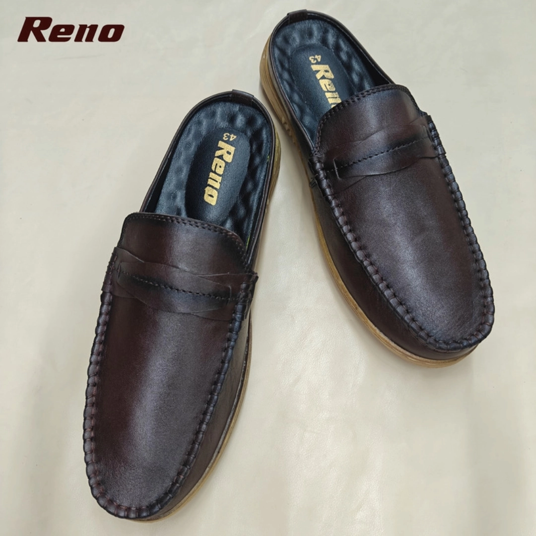 Reno Leather Half-Casual-Chocolate-RH4100